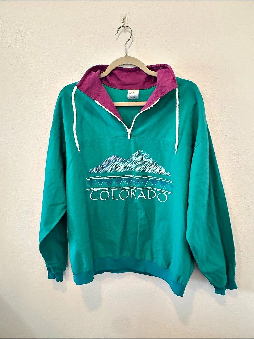 Prairie Mountain Vintage Colorado Quarter-Zip Pullover